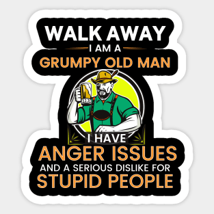 Walk Away Sticker